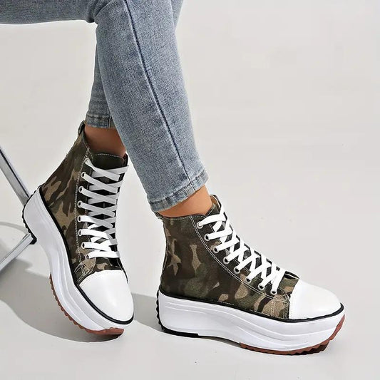 High Top Fashion Trainers Women's Canvas Shoes