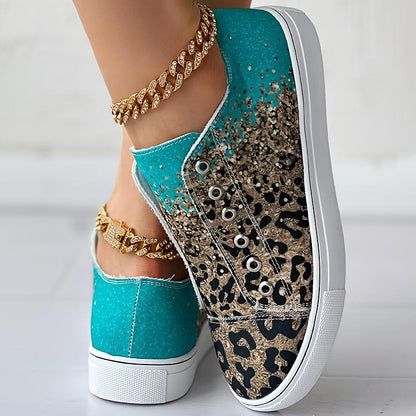 Women's Leopard Print Canvas Shoes