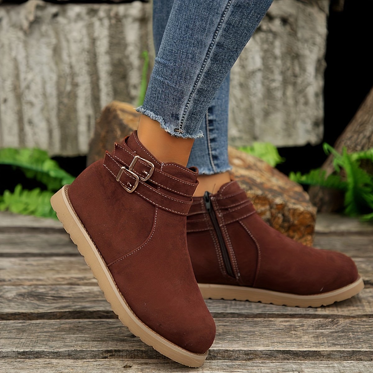 Short Boots Casual Comfortable Side Zipper Boots