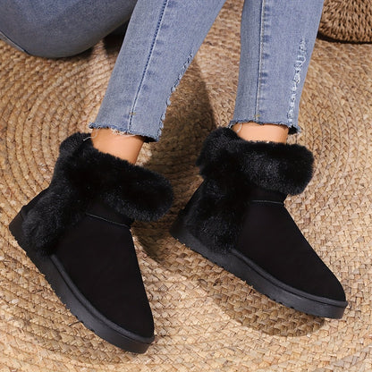 Women's Snow Boots Winter Warm Outdoor Flat Shoes