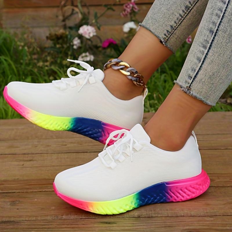 Casual Trainers Thick Sole Lace Up Women Fashion Shoes