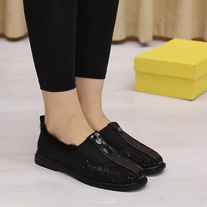 F101501 Autumn and Winter Flat Comfortable Casual Shoes