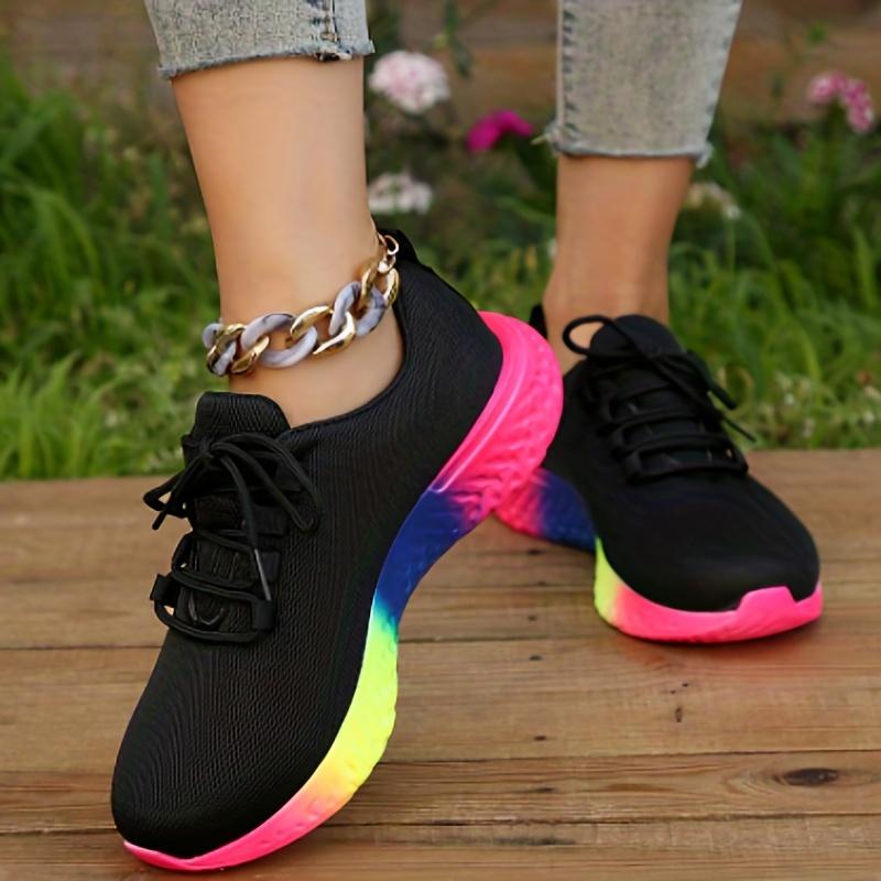 Casual Trainers Thick Sole Lace Up Women Fashion Shoes