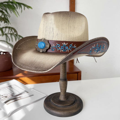 Western Cowboy Ethnic Style Straw Hat