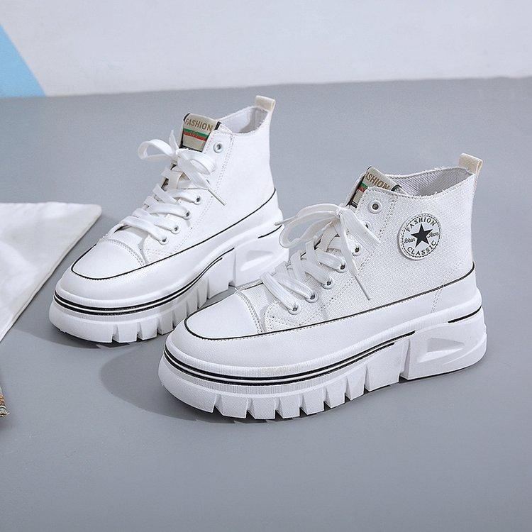 High Top Canvas Shoes Breathable Casual Women Trainers