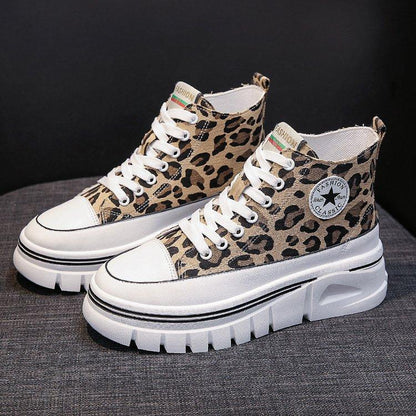 High Top Canvas Shoes Breathable Casual Women Trainers