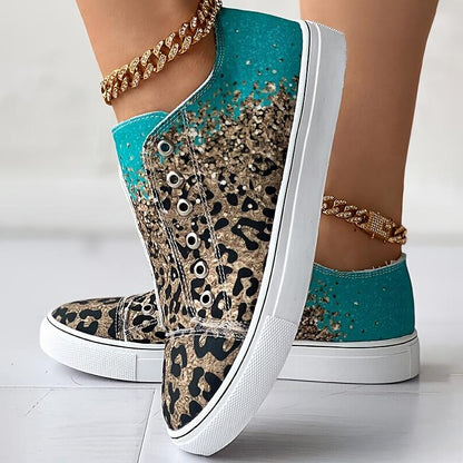 Women's Leopard Print Canvas Shoes