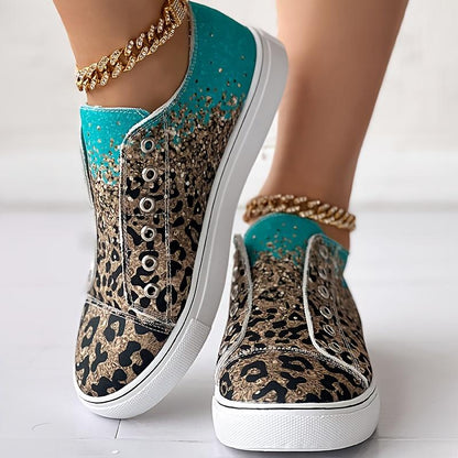 Women's Leopard Print Canvas Shoes