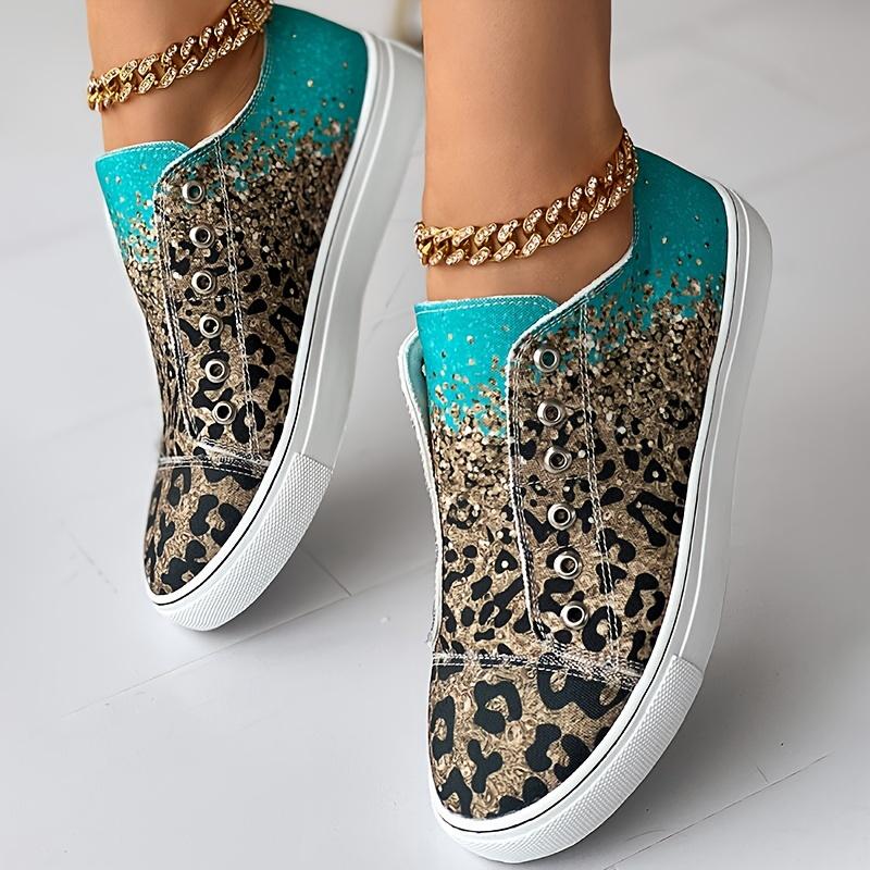 Women's Leopard Print Canvas Shoes