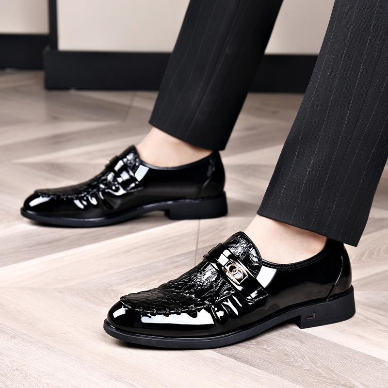 DS3183 Glossy business leather shoes