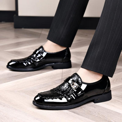 DS3183 Glossy business leather shoes