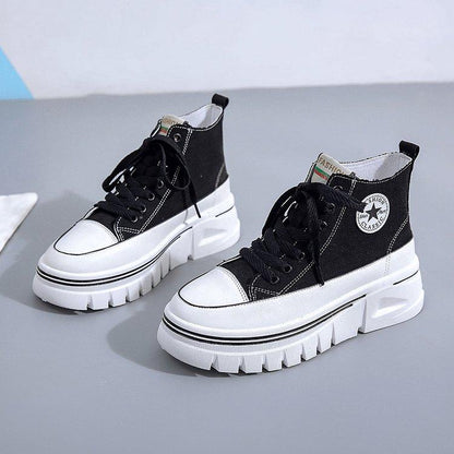 High Top Canvas Shoes Breathable Casual Women Trainers