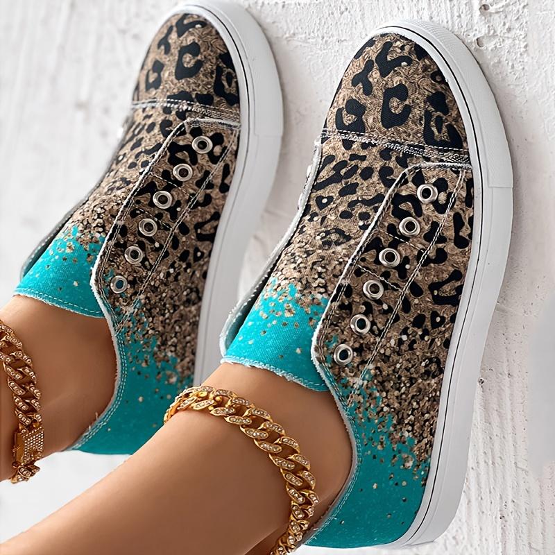 Women's Leopard Print Canvas Shoes