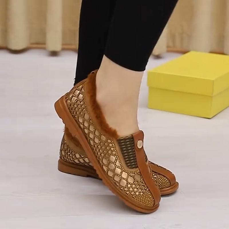 F101501 Autumn and Winter Flat Comfortable Casual Shoes