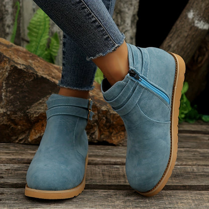 Short Boots Casual Comfortable Side Zipper Boots