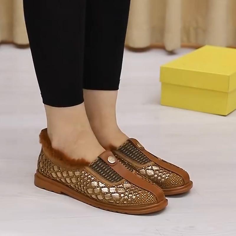 F101501 Autumn and Winter Flat Comfortable Casual Shoes