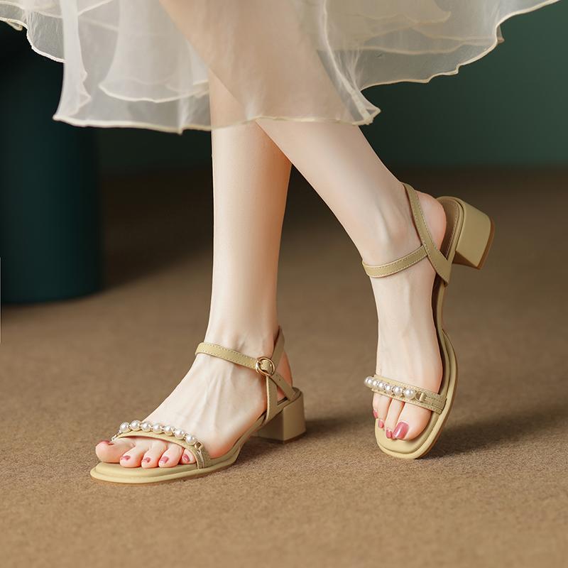 EL3252 Comfortable Pearl Sandals