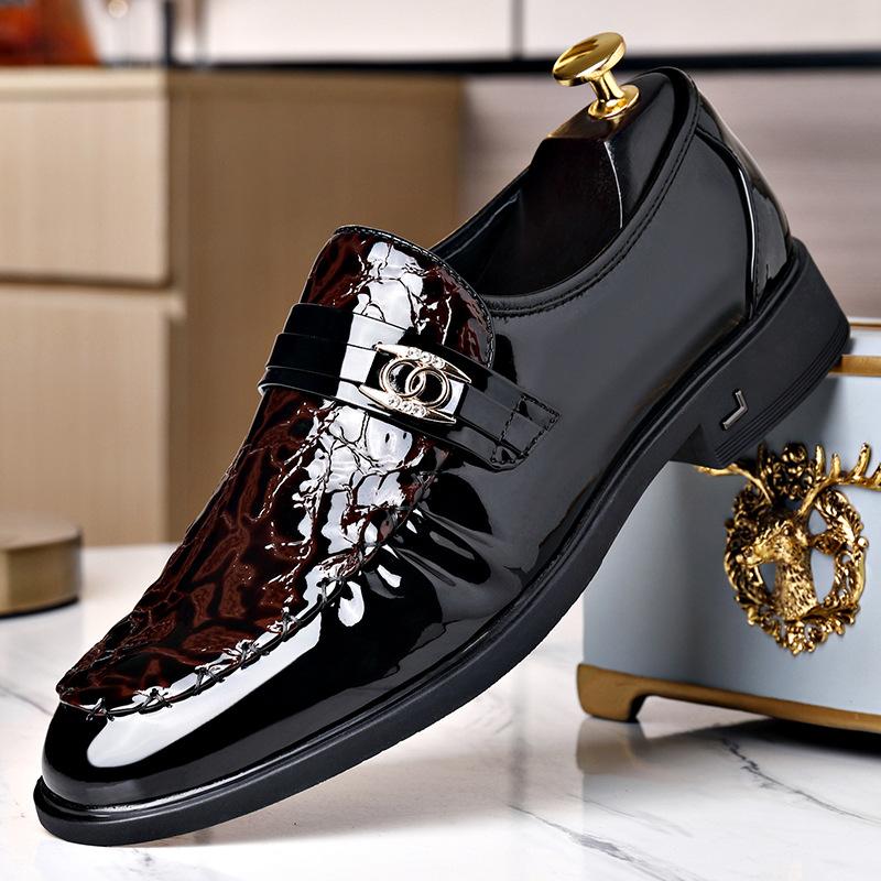 DS3183 Glossy business leather shoes