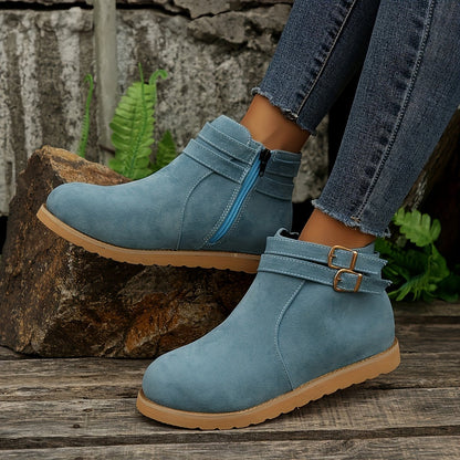 Short Boots Casual Comfortable Side Zipper Boots