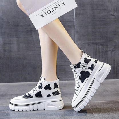 High Top Canvas Shoes Breathable Casual Women Trainers