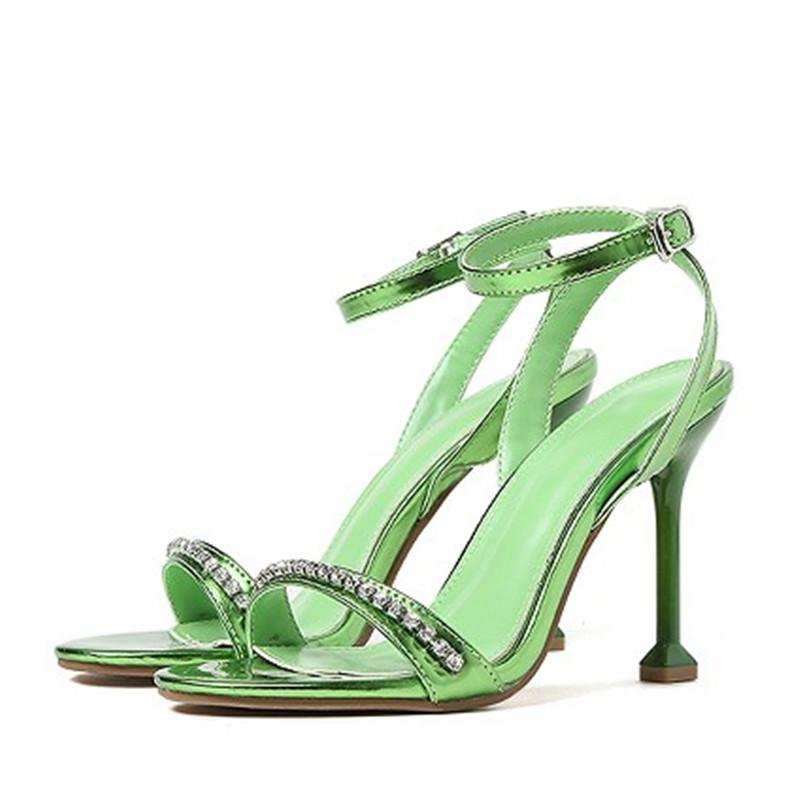 New Stiletto Heel Rhinestone High Heel Sandals