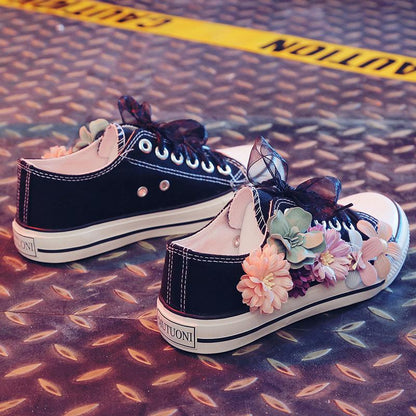 Flower Casual Women's Canvas Shoes