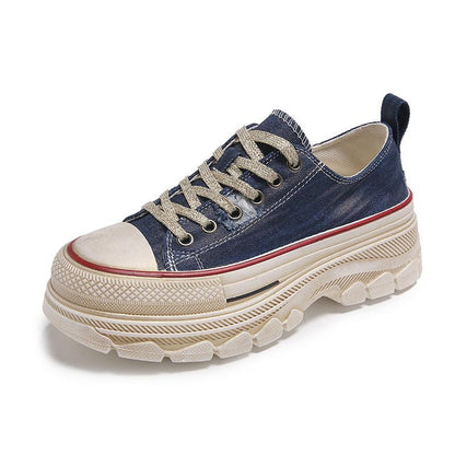 Retro Canvas Shoes Platform Comfortable Casual Shoes