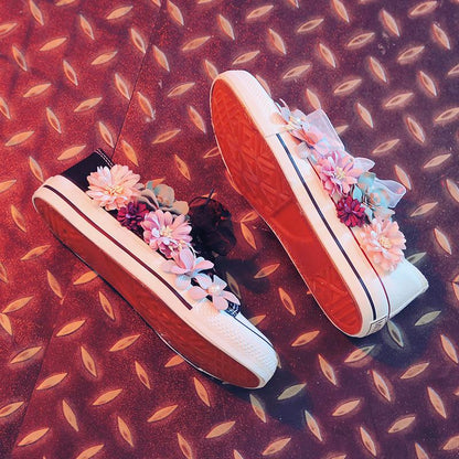 Flower Casual Women's Canvas Shoes