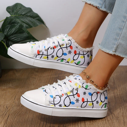 Canvas Shoes Low Top Comfort Lace Up Trainers