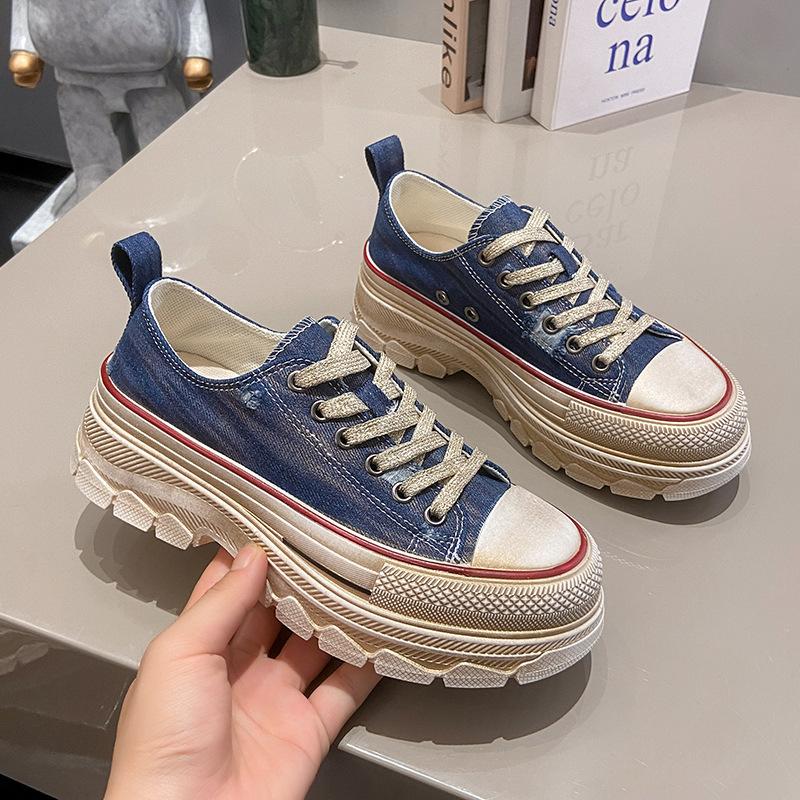 Retro Canvas Shoes Platform Comfortable Casual Shoes