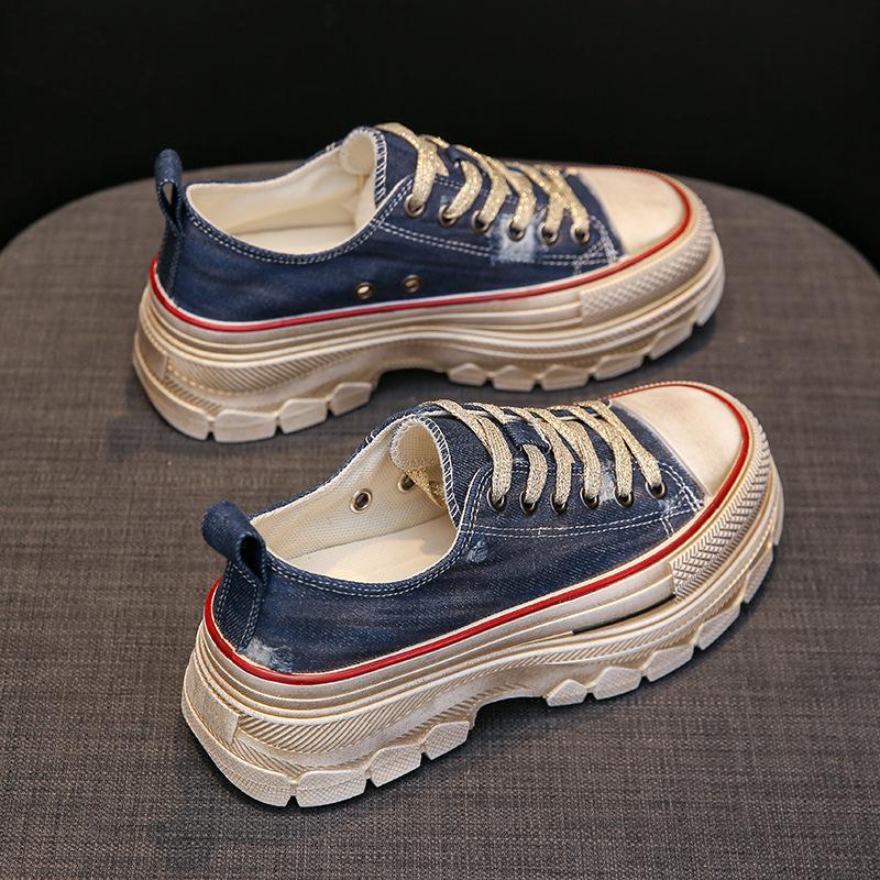 Retro Canvas Shoes Platform Comfortable Casual Shoes