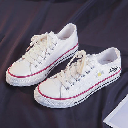 Daisy Low Top Retro Casual Canvas Shoes