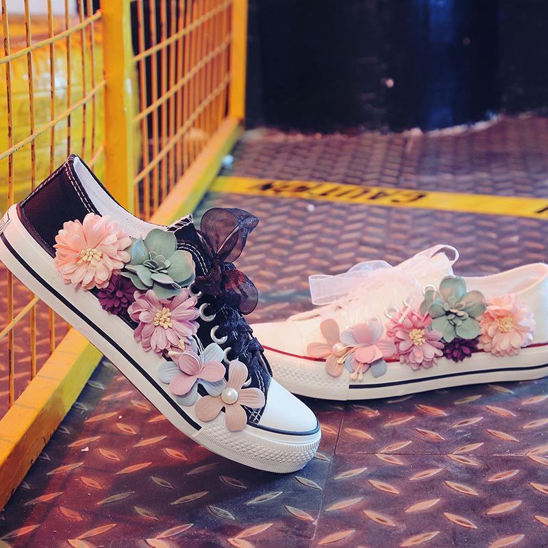 Flower Casual Women's Canvas Shoes