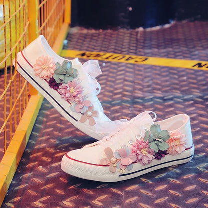 Flower Casual Women's Canvas Shoes