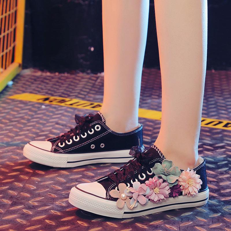 Flower Casual Women's Canvas Shoes