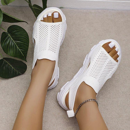 Women's Mesh Hollow Casual Platform Sandals