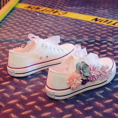 Flower Casual Women's Canvas Shoes