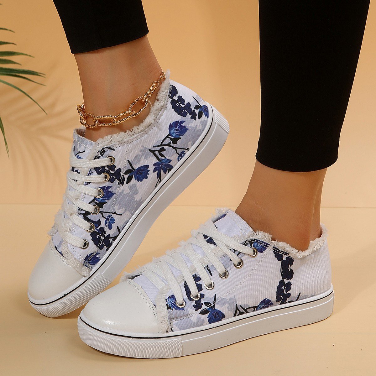 Canvas Shoes Low Top Comfort Lace Up Trainers