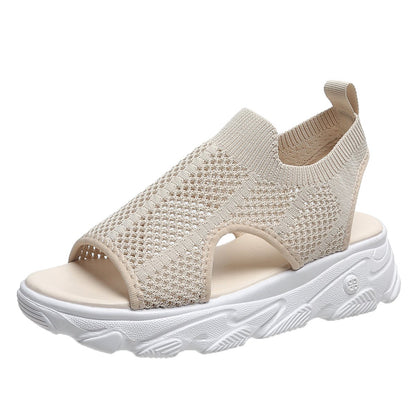 Women's Mesh Hollow Casual Platform Sandals