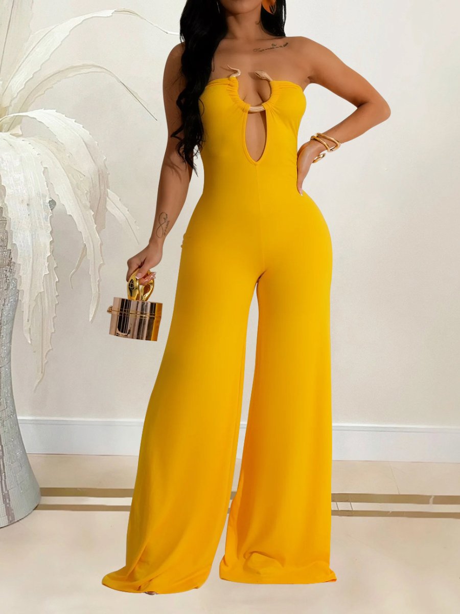 SS24 Fashion Pure Color Jumpsuit