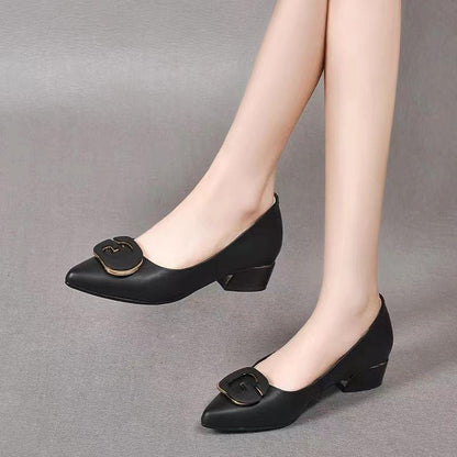 F4191 Low-heeled Comfortable Leather Shoes【Buy 2 Get Free Shipping】