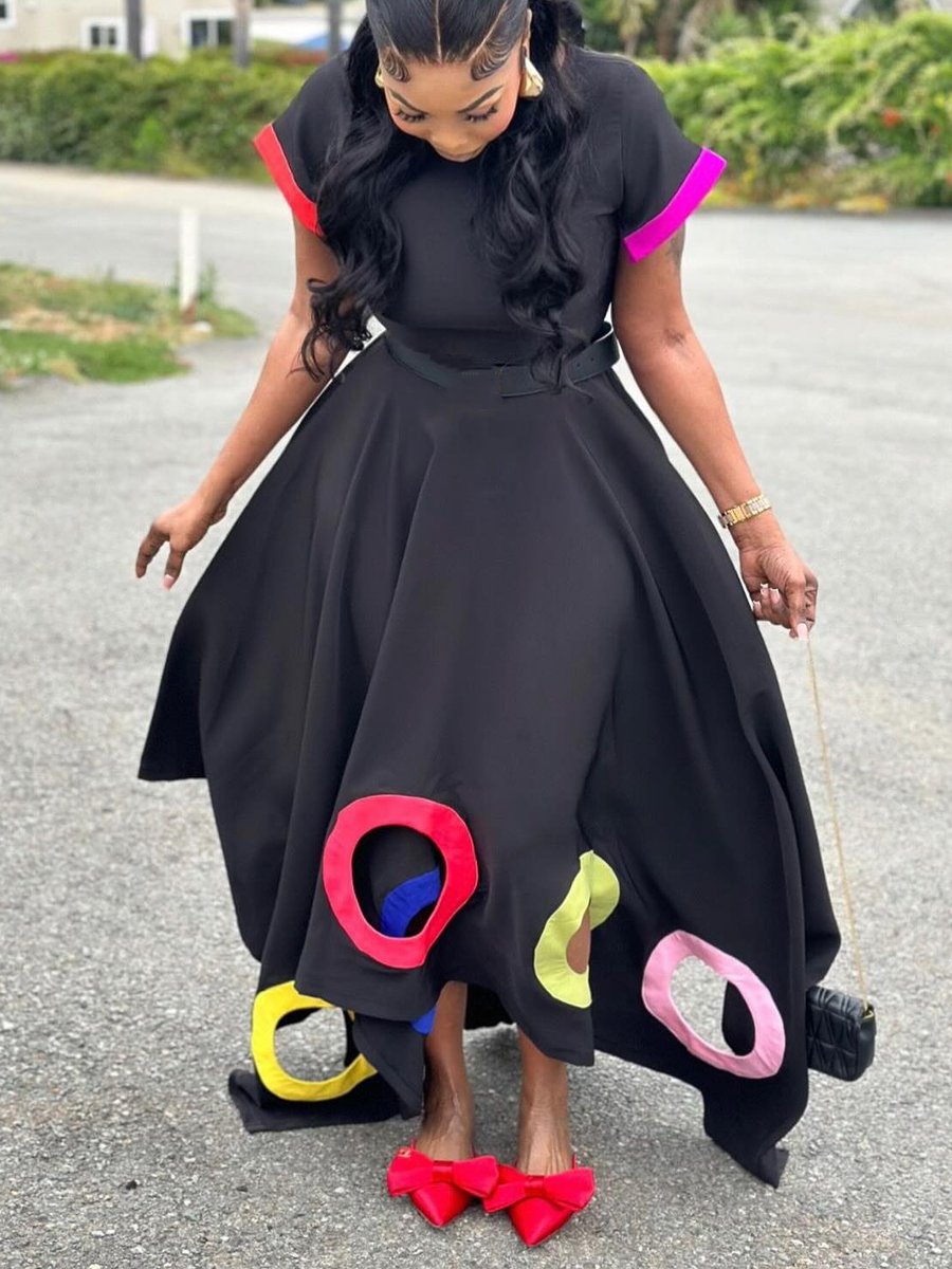 The Colorful Circle Maxi Dress