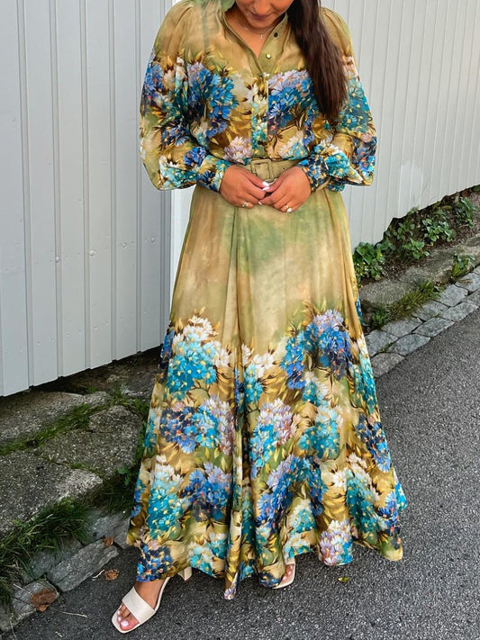 FW24 Floral Elegant Maxi Dress