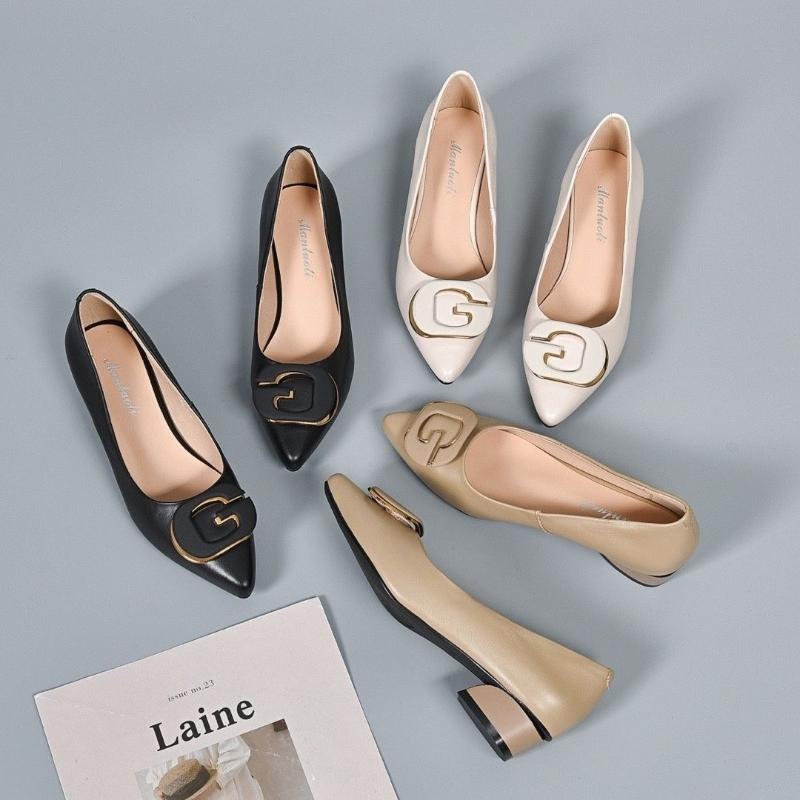 F4191 Low-heeled Comfortable Leather Shoes【Buy 2 Get Free Shipping】