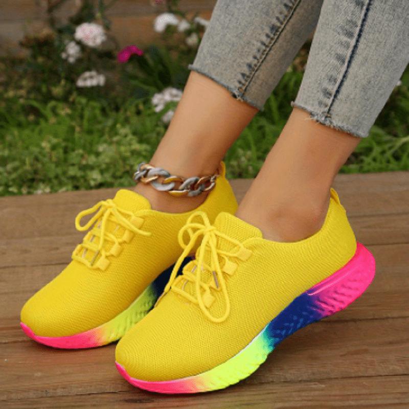 Casual Trainers Thick Sole Lace Up Women Fashion Shoes