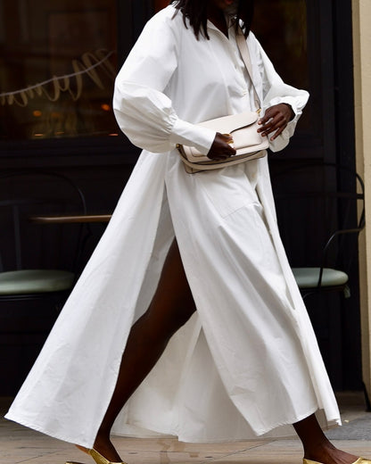 The Oversized Stylish Maxi Shirt Dress