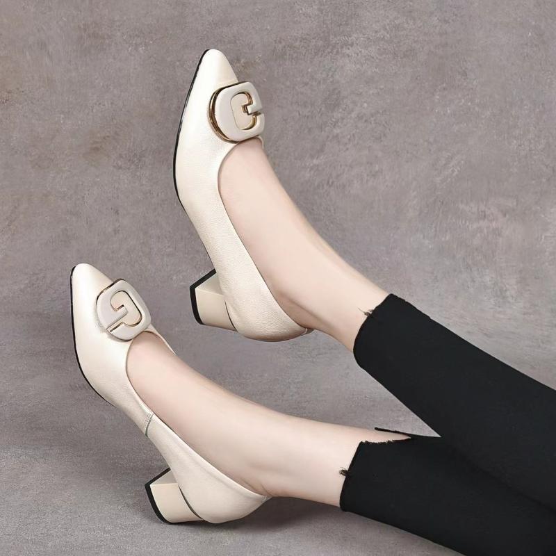 F4191 Low-heeled Comfortable Leather Shoes【Buy 2 Get Free Shipping】