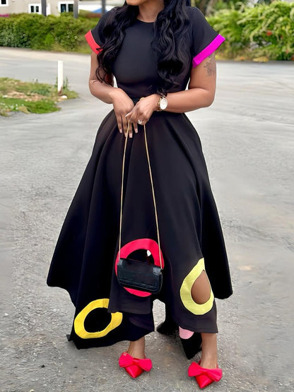 The Colorful Circle Maxi Dress