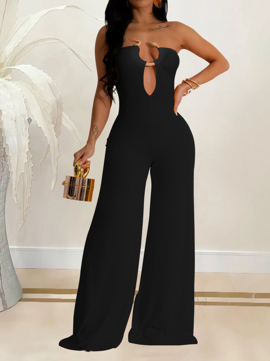 SS24 Fashion Pure Color Jumpsuit