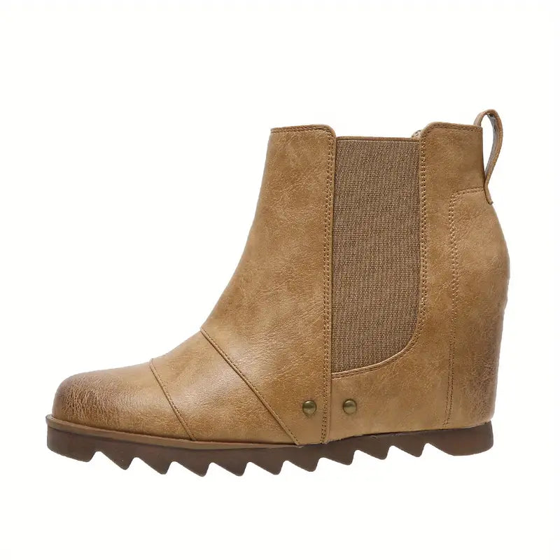 Women's Retro Wedge Ankle Boots